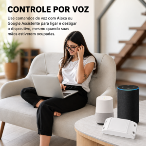 Tomada inteligente Wi‑Fi 16A vista frontal