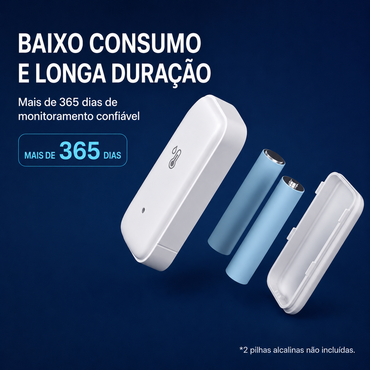 Sensor Inteligente de Temperatura e Umidade – Tuya Smart Life - Imagem 2