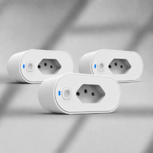 Kit com 3 unidades – Tomada Inteligente Wi‑Fi 16A Bivolt com Monitor de Consumo – Padrão Brasileiro